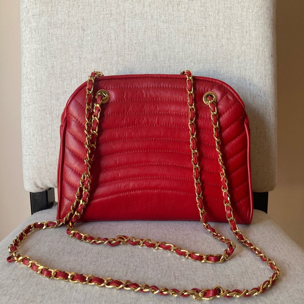 Worthington Red Quilted Purse
